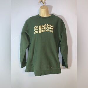 Elyse Myers independent dark Green go find less Sweatshirt thick size large
